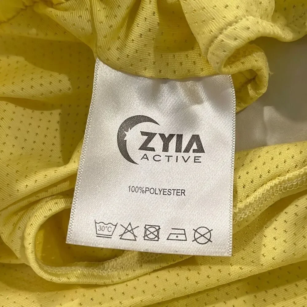 Zyia‎ Active Lemon Fizzy Bubble Shorts Medium